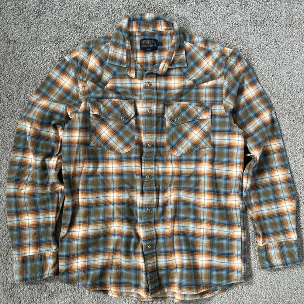 Pendleton Wyatt Plaid Button Down Long Sleeve